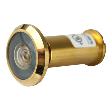 Solid Brass Door Viewer 200° - Polished Brass Finish